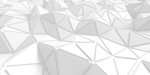 White Geometric Poligon Abstract Background