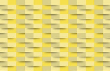 Illuminating yellow 3d background. Textured wallpaper illustration