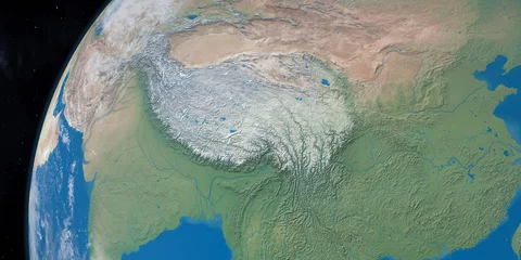 Foto op Plexiglas Shishapangma Himalaya-gebergte in Azië op planeet Aarde