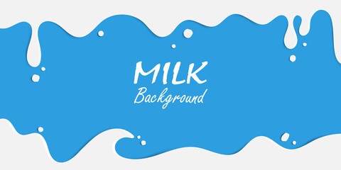 Milk splash frame vector illustration abstract background