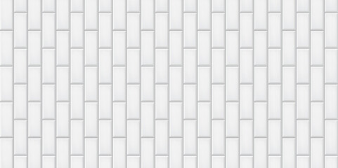 White ceramic tiles texture abstract background vector