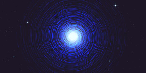 Fototapeta na wymiar Blue spiral galaxy milky way abstract background vector illustration