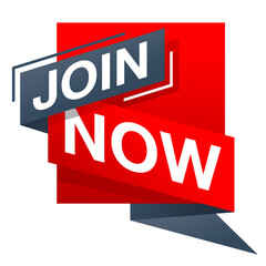 Join Now button in polygonal shape