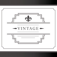 Obraz premium vintage border heraldic