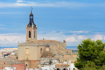 Fototapeta na wymiar Iglesia de Santa María de Sagunto, en la provincia de Valencia. Comunidad Valenciana. España. Europa