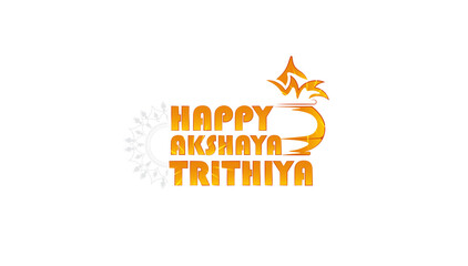 Vector  Illustration of Happy Akshaya Tritiya.