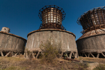 territory of an abandoned power plant in yerevan