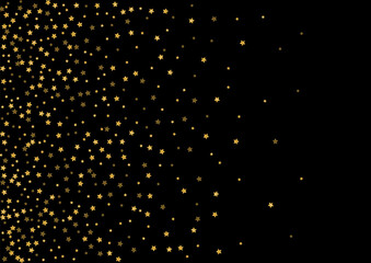 Gold Best Star Background. Metal Glitter Illustration. Yellow Sequin Frame Pattern. Shine Spark Design. Gradient Group Texture