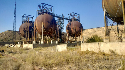 territory of an abandoned power plant in yerevan