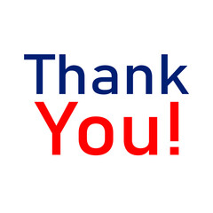 sentence thank you blue and red