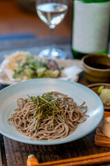 蕎麦と天ぷら　　天せいろ