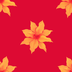 Seamless pattern with flowers