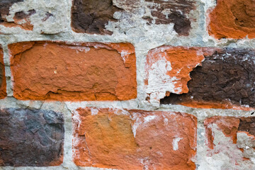 Brick wall, copy space, background with place for text