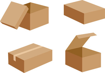 delivery box , icons vector set