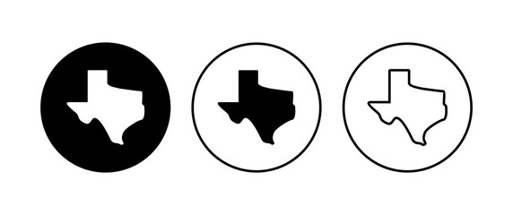 Texas icon set. texas sign symbol