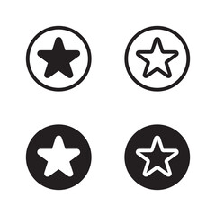 Star icon vector. Rating star symbol