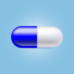 Realistic pills. Medicine tablets round vitamins and capsule drugs, different healthcare pharmacy. Vector pharmaceutical dosage cure medicines set