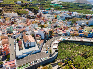 Aerial view on Tazacorte in La Palma, Canary Islands, Spain © nizo