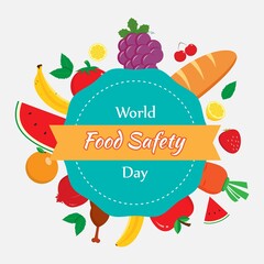 vector illustration for world food safety day