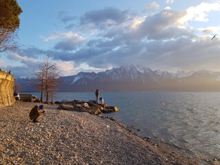 Montreux et les alpes suisses