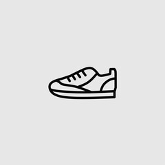 Vector illustration of shoe icon