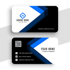 stylish geometric business card design