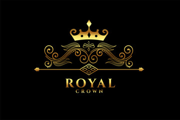 royal crown logo concept design