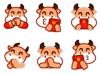 Cattle, year of the ox, new year's greetings, red envelope, Congratulations, fortune, new year, Spring Festival, new year's Eve, Chinese zodiac, lovely, fun, interesting, plane, OK, satisfied, finishe