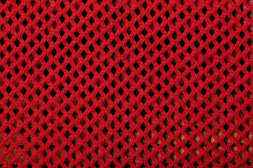 Pattern of red fabric material