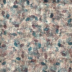 Seamless blue pink cream and navy surface pattern. High quality illustration. Overlaid and multiplied distressed and grungy worn abstract design for print. Detailed artistic repeat tile swatch.