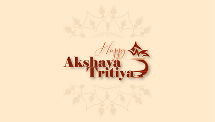 Vector  Illustration of Happy Akshaya Tritiya.