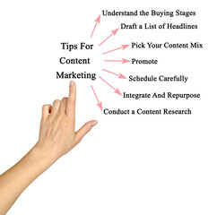 Seven tips for  Content Marketing