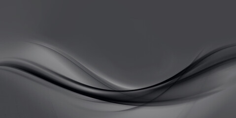 Dark abstract background for design with fractal waves