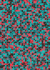 Abstract Geometric Pattern generative computational art illustration