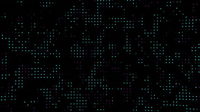 Abstract Data Digital Backdrop, Unobtrusive Dotted Background For Video On The Theme Of High Technology Or Digital Technological Cyber Screensavers