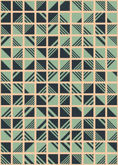 Abstract Geometric Pattern generative computational art illustration