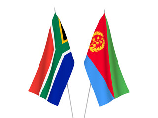 Republic of South Africa and Eritrea flags