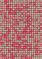 Abstract Geometric Pattern generative computational art illustration