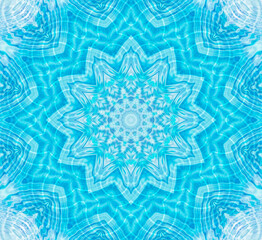 Blue and white background with abstract pattern