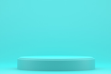 Podium minimal or product stand for cosmetic product presentation