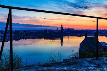 Stockholm, Sweden Dawn over the city