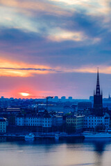 Stockholm, Sweden Dawn over the city