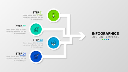Infographic design template. Creative concept with 4 steps