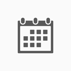 calendar icon, appointment vector illustration