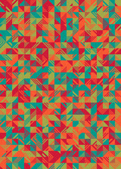 Abstract Geometric Pattern generative computational art illustration