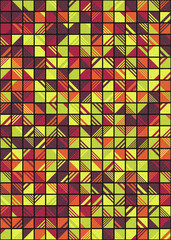 Abstract Geometric Pattern generative computational art illustration