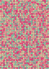 Abstract Geometric Pattern generative computational art illustration