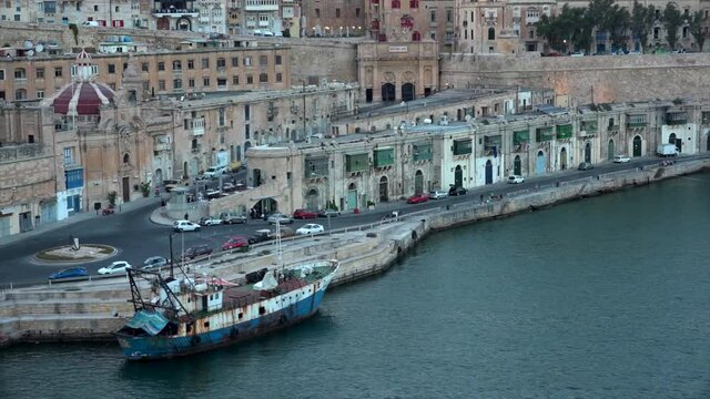 sailing close to the Malta shoreline.
