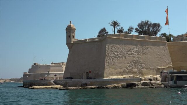 Malta walls from the water.