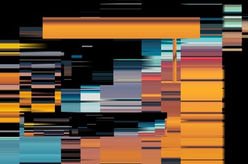 Modern background with dead pixel and bug, glitch and error signal. Optical distortion, overlapping geometric. It can be used for web design, printed products and visualization of music.